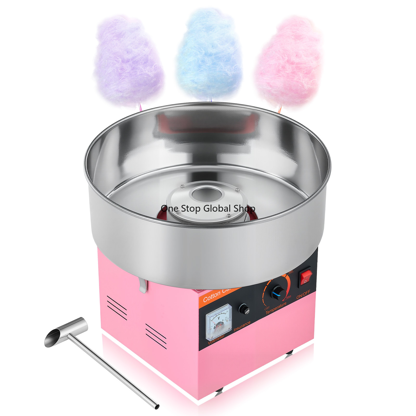 Candy Floss Machine - 綿菓子製造機 業務用 1000W 電動 キャンディフロスメーカー 簡単操作