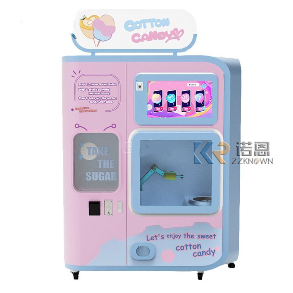 Candy Floss Machine - 工場直販高品質業務用最新カラフルクラウドロールピンクフロスフラワー自動綿菓子製造販売機