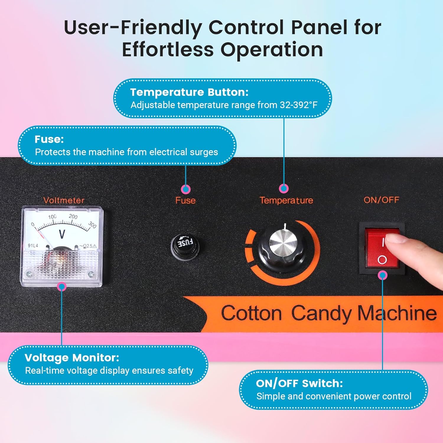 MHT2電動綿菓子製造機 1000W 業務用レトロ綿菓子メー - Candy Floss Machine のレビューと価格