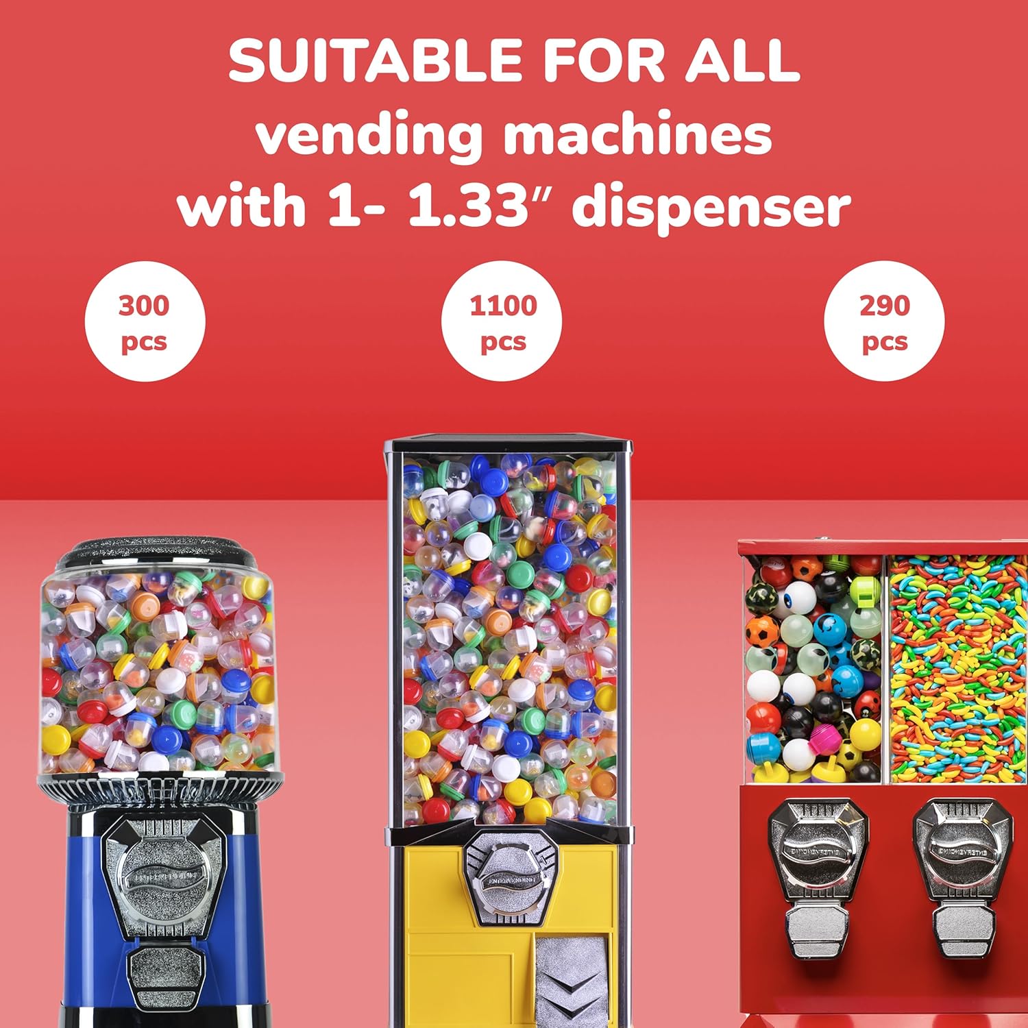 プラスチック製のガムボール自動販売機カプセル、賞品パーティー - Prize Capsule Toy Machine のレビューと価格