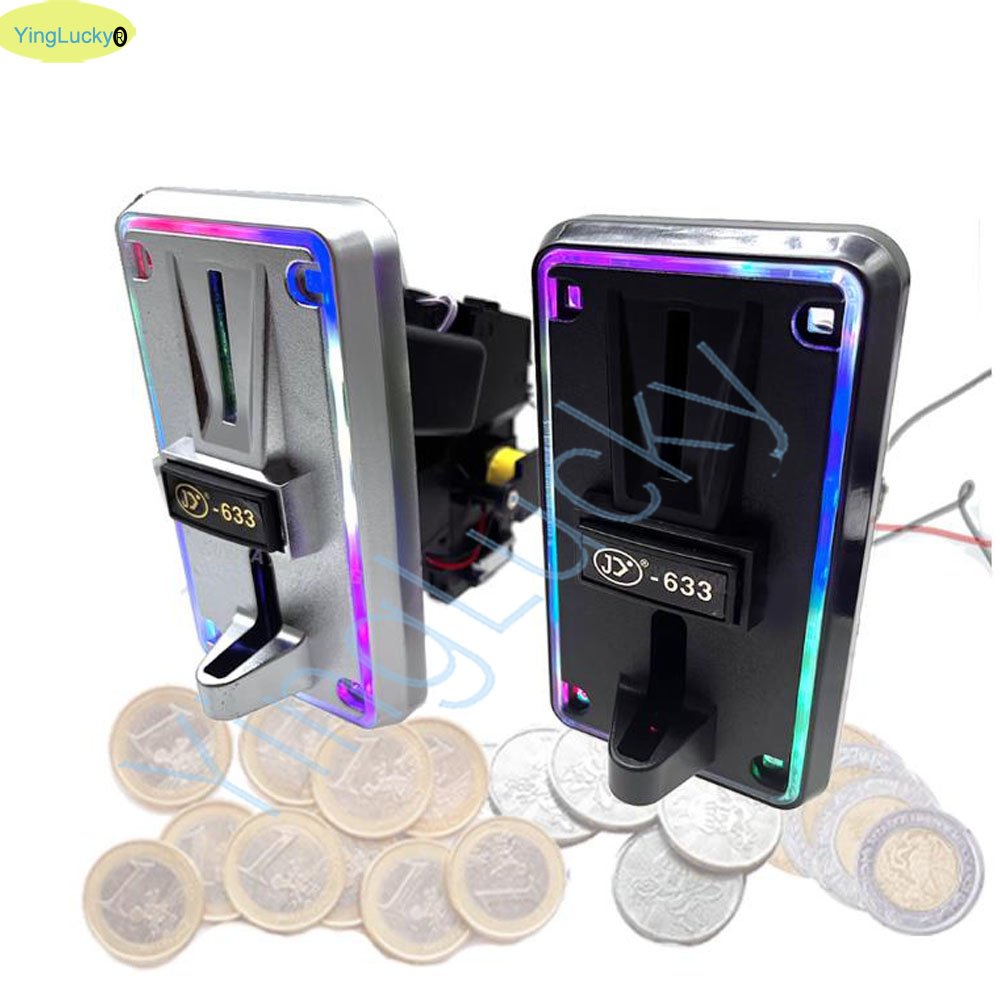 カラフルなLEDマルチコインアクセプターコインセレクター、ユ - Coin Pusher Machine のレビューと価格