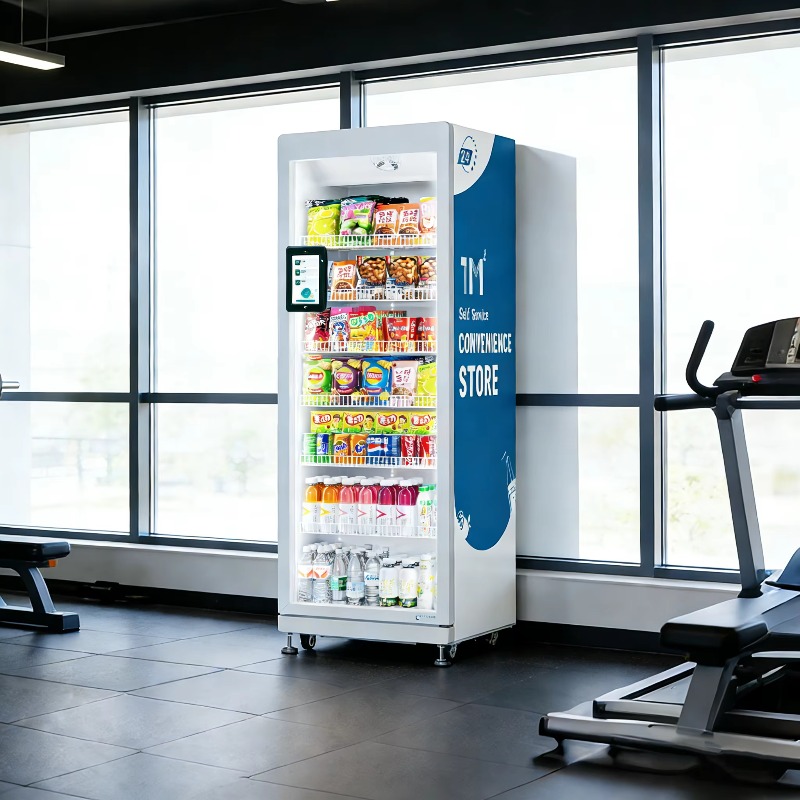 AI搭載オープン ドア コンボ自動販売機 カメラ監視 温度制 - Open Vending Machine のレビューと価格