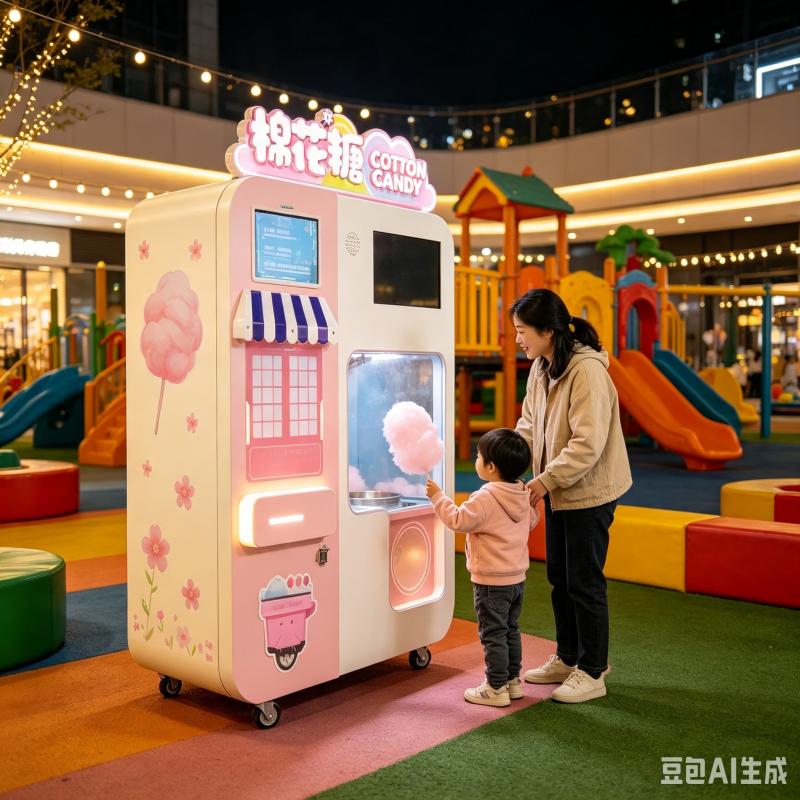 カスタマイズ可能な自動綿菓子販売機、キャンディーフロスディス - Candy Floss Machine のレビューと価格