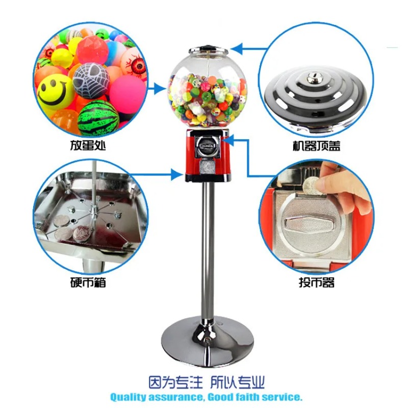 ミニ卓上カプセル自動販売機、家庭用丸型キャンディディスペンサ - Open Vending Machine のレビューと価格