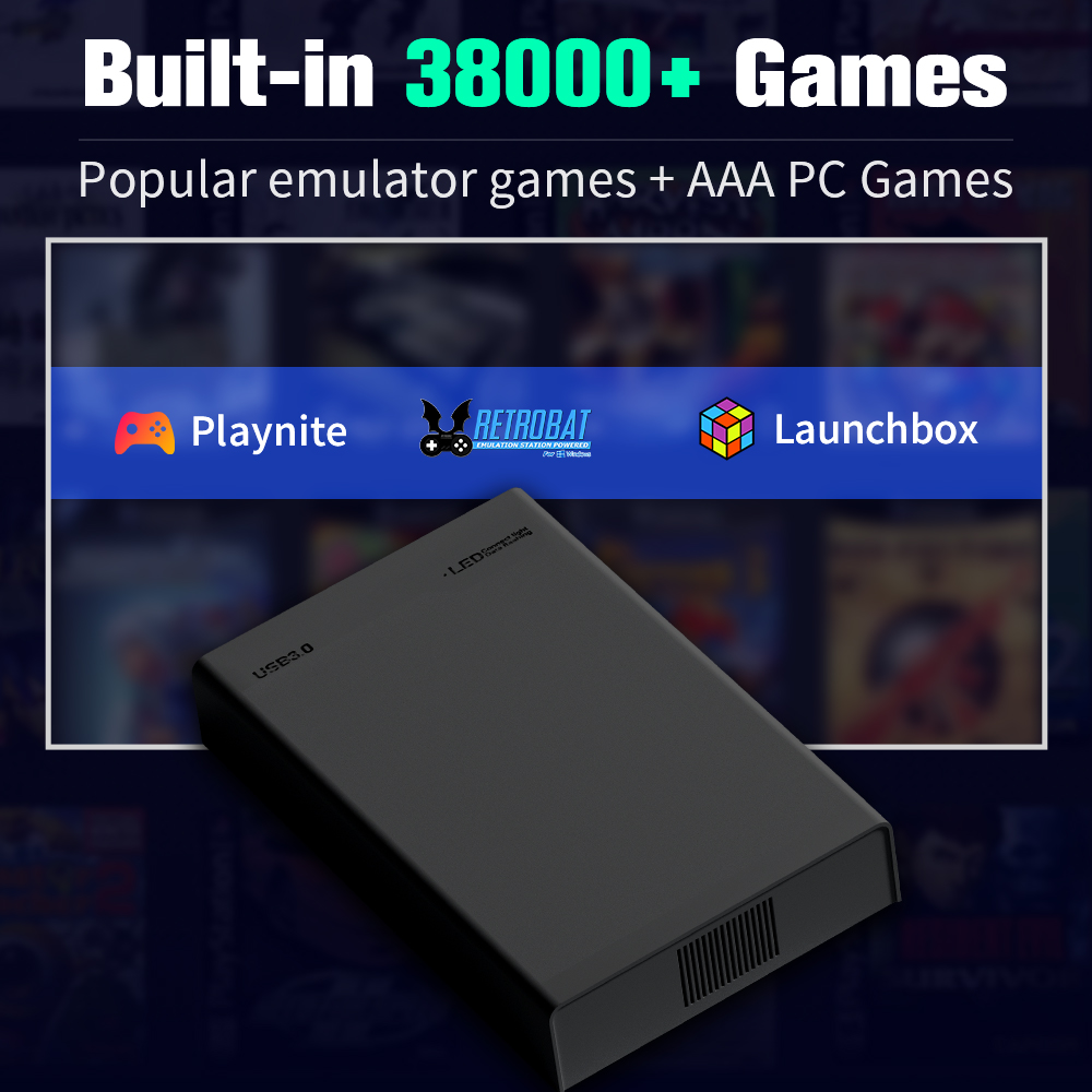 500G ゲームハードドライブ 38000+ゲーム付き Xb - Arcade X のレビューと価格