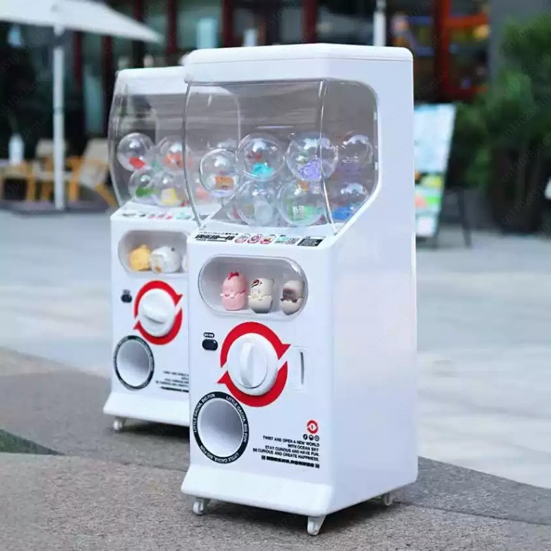 新型コイン式ガチャポンマシン、キャンディーとミニフィギュアカ - Prize Capsule Toy Machine のレビューと価格