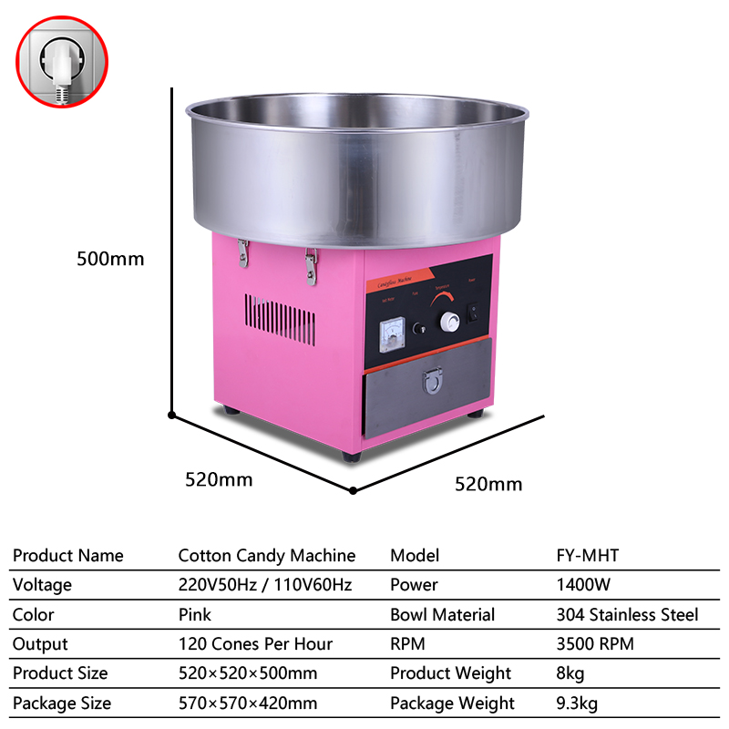 業務用大容量ミニ新型綿菓子製造機 ポータブル綿菓子製造機 小 - Candy Floss Machine のレビューと価格
